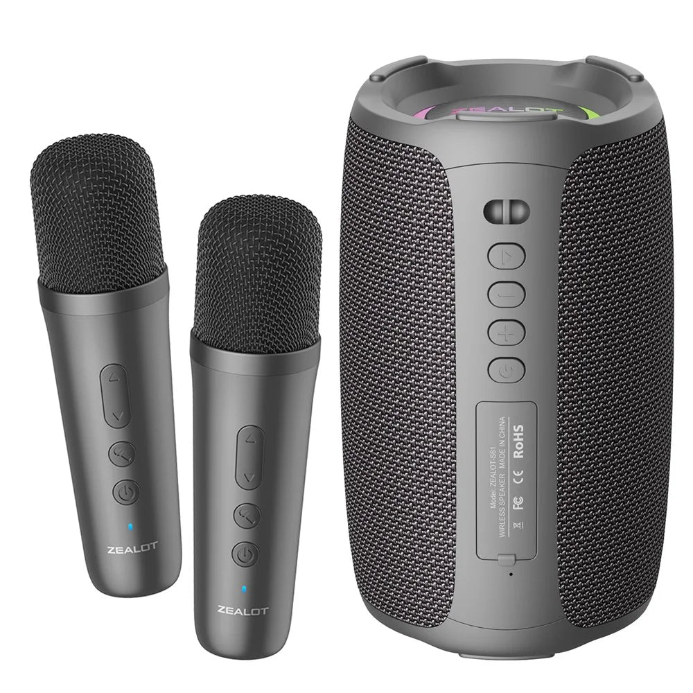 ZEALOT S61 Bluetooth-compatible Speaker Waterproof Outdoor Bass Sound Loudspeaker with 2 Mic - 1