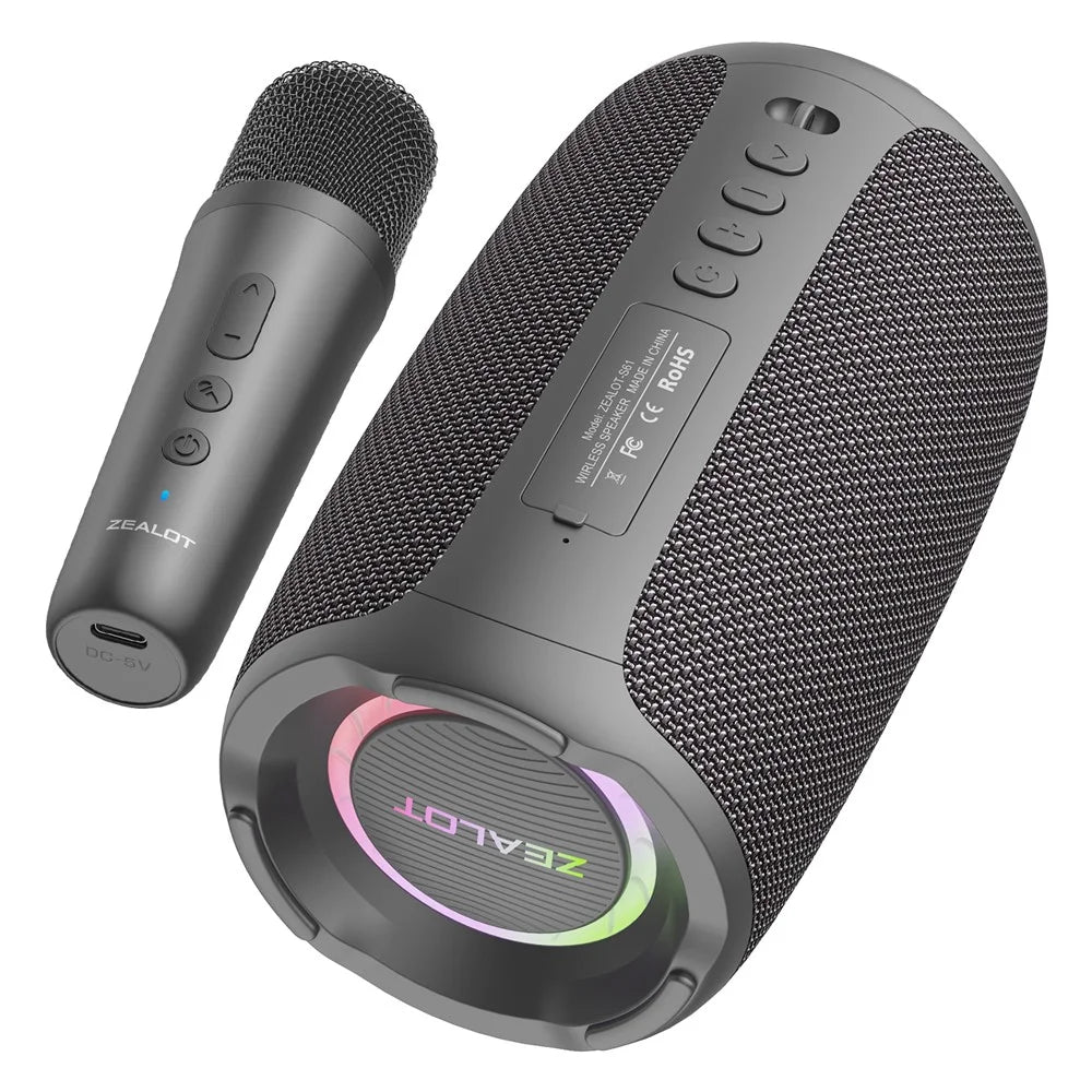 ZEALOT S61 Bluetooth-compatible Speaker Waterproof Outdoor Bass Sound Loudspeaker with 2 Mic - 2