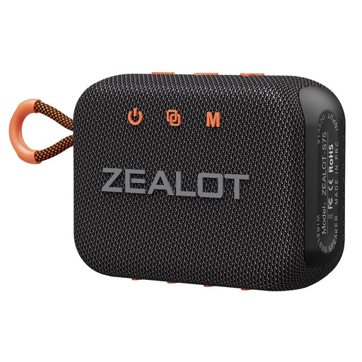 ZEALOT S75 Portable Bluetooth-compatible Speaker IPX6 Waterproof True Wireless Stereo Subwoofer - Black - 1