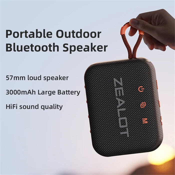 ZEALOT S75 Portable Bluetooth-compatible Speaker IPX6 Waterproof True Wireless Stereo Subwoofer - Black - 6