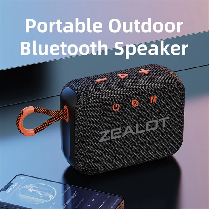 ZEALOT S75 Portable Bluetooth-compatible Speaker IPX6 Waterproof True Wireless Stereo Subwoofer - Black - 7