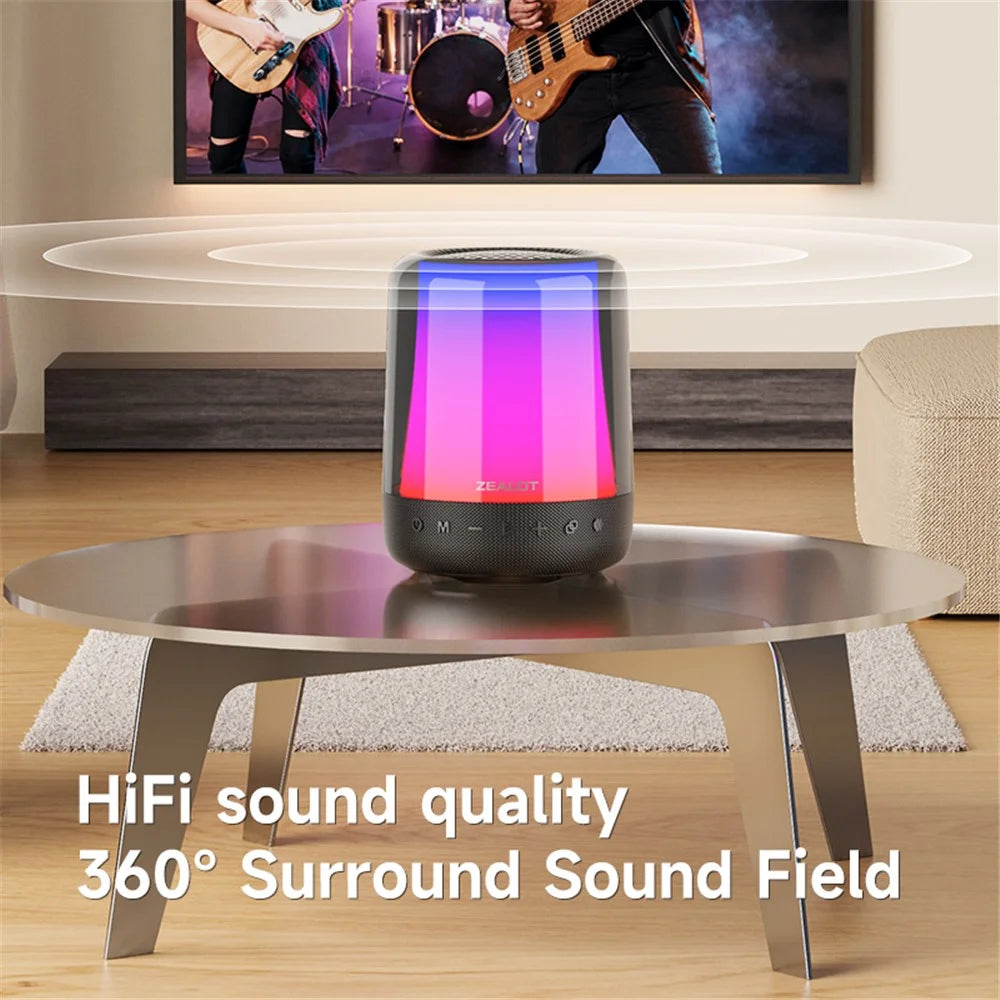 ZEALOT S66M RGB Light Bluetooth-compatible 5.2 Wireless Speaker with 2 Microphones - 7
