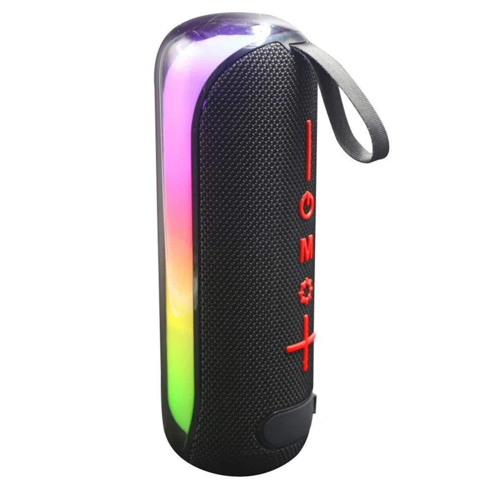 T&G TG-384 Mini Portable Bluetooth-compatible Speaker RGB Light Wireless Music Subwoofer Support TF  /  U-disk - Black - 1