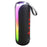 T&G TG-384 Mini Portable Bluetooth-compatible Speaker RGB Light Wireless Music Subwoofer Support TF  /  U-disk - Black - 1