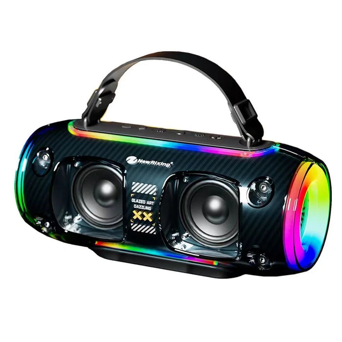 NR8806 Outdoor Waterproof Wireless Bluetooth-compatible Speaker RGB Light Rhythm Subwoofer - Blue - 1