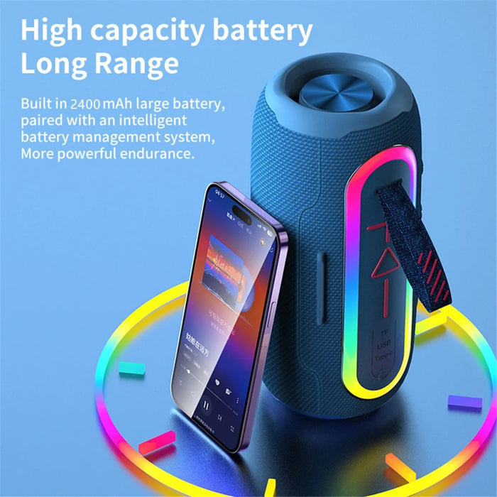 FLIP6MAX Portable Bluetooth-compatible Speaker FM Radio Wireless Music Subwoofer Support TF / U-disk - Black - 4