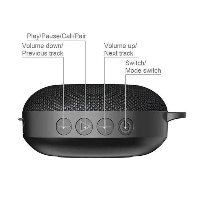 INWA MZ-508 Outdoor Cycling Bluetooth-compatible Speaker Digital Display Portable Waterproof Loudspeaker - 7
