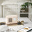 P19 Portable Bluetooth-compatible Speaker with FM Radio / Handle Wireless Music Subwoofer - Beige - 4