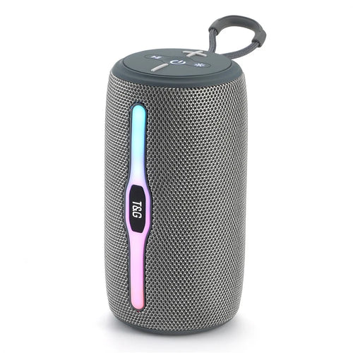 T&G TG-675 Colorful LED Light FM Bluetooth-compatible Speaker Music Sound Subwoofer - Grey - 1