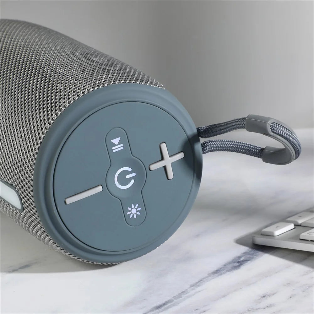 T&G TG-675 Colorful LED Light FM Bluetooth-compatible Speaker Music Sound Subwoofer - Grey - 4