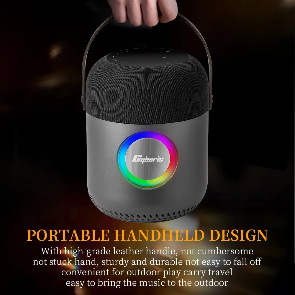CYBORIS X9 100W Powerful Bass CSB Bluetooth-compatible Speaker Sound Subwoofer with Touch Panel - 7