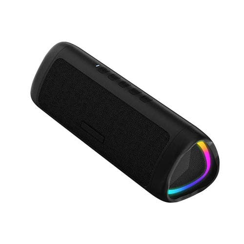 CYBORIS C27 Portable Colorful Light Bluetooth-compatible Speaker Waterproof Sound Subwoofer - Black - 1