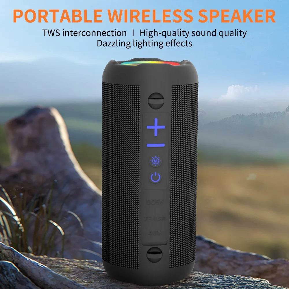 CYBORIS S9 RGB Light Waterproof Music Bluetooth-compatible Speaker Sound Subwoofer for Home Party - 3