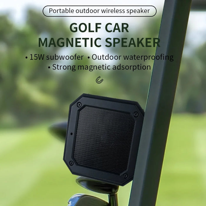 CYBORIS X1S Magnetic Bluetooth-compatible Speaker for Golf Cart Waterproof Subwoofer Built-In Mic - 3