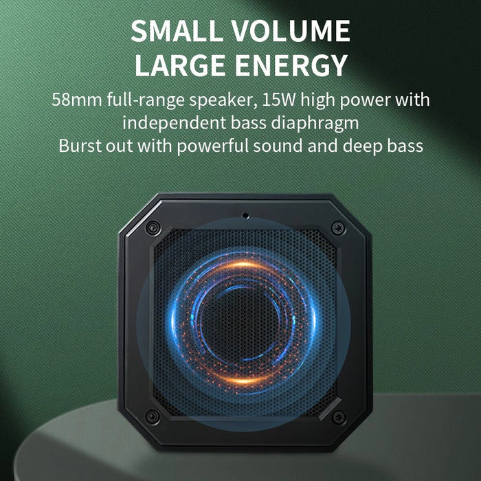 CYBORIS X1S Magnetic Bluetooth-compatible Speaker for Golf Cart Waterproof Subwoofer Built-In Mic - 5