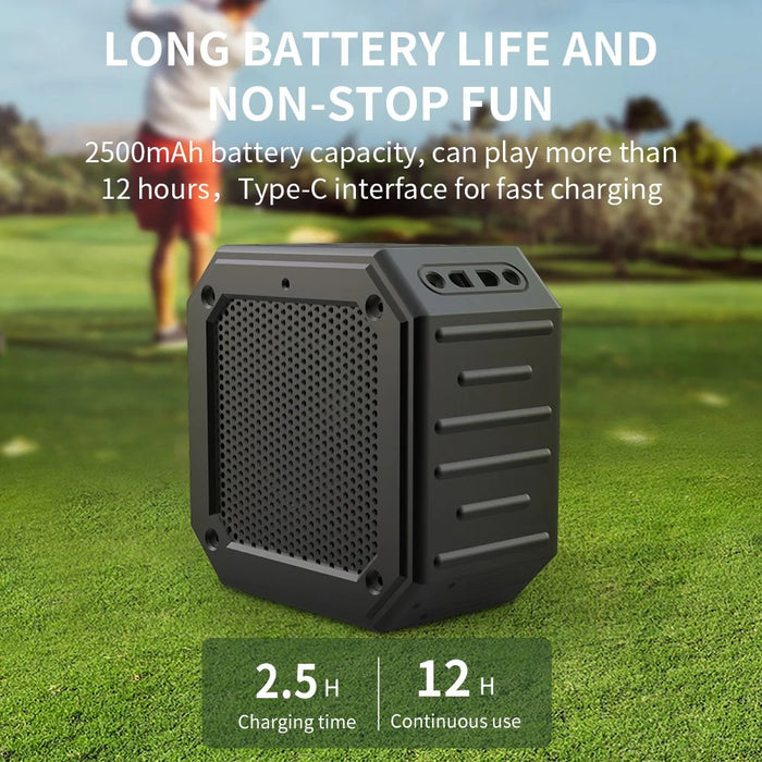 CYBORIS X1S Magnetic Bluetooth-compatible Speaker for Golf Cart Waterproof Subwoofer Built-In Mic - 7