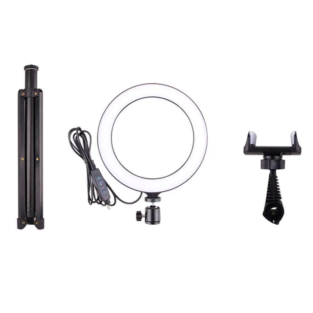 LATZZ T9 Ring Photography Fill Light with Tripod and Phone Bracket - 3