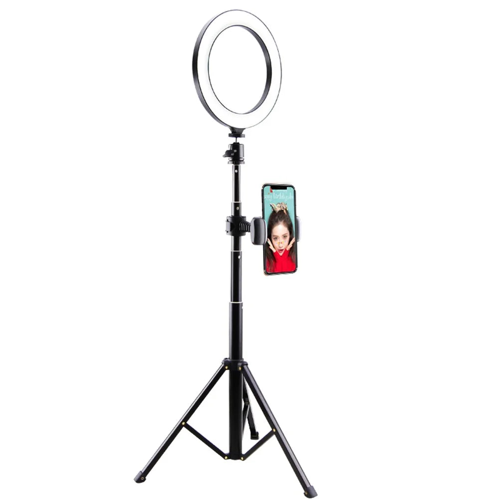 LATZZ T9 Ring Photography Fill Light with Tripod and Phone Bracket - 6