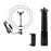 LATZZ 160cm Self-timer Tripod + 26cm Photography Ring Light Built-in Phone Clip - 1