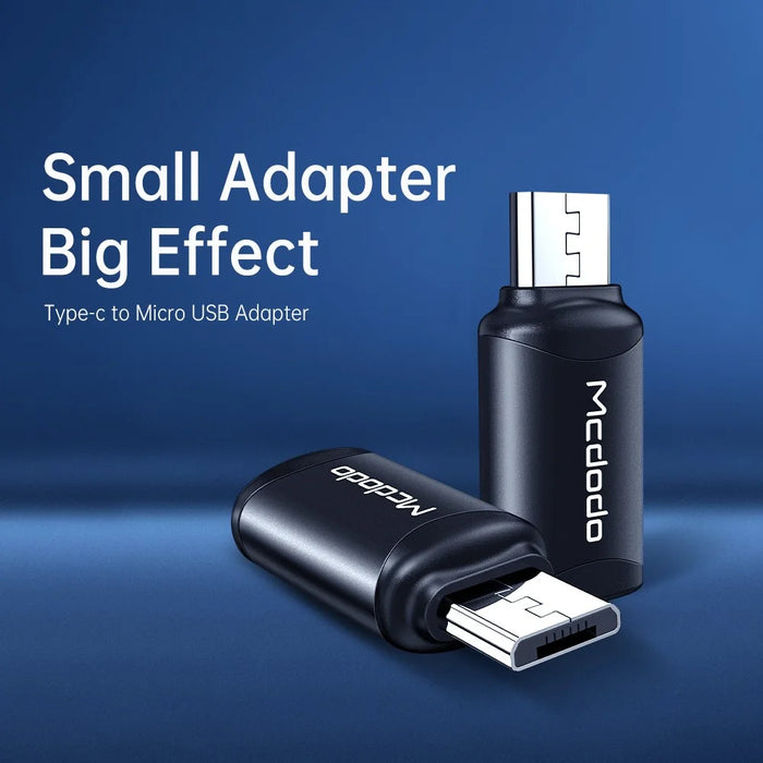 MCDODO OT-7690 Type-C to Micro USB OTG Adapter - Black - 3