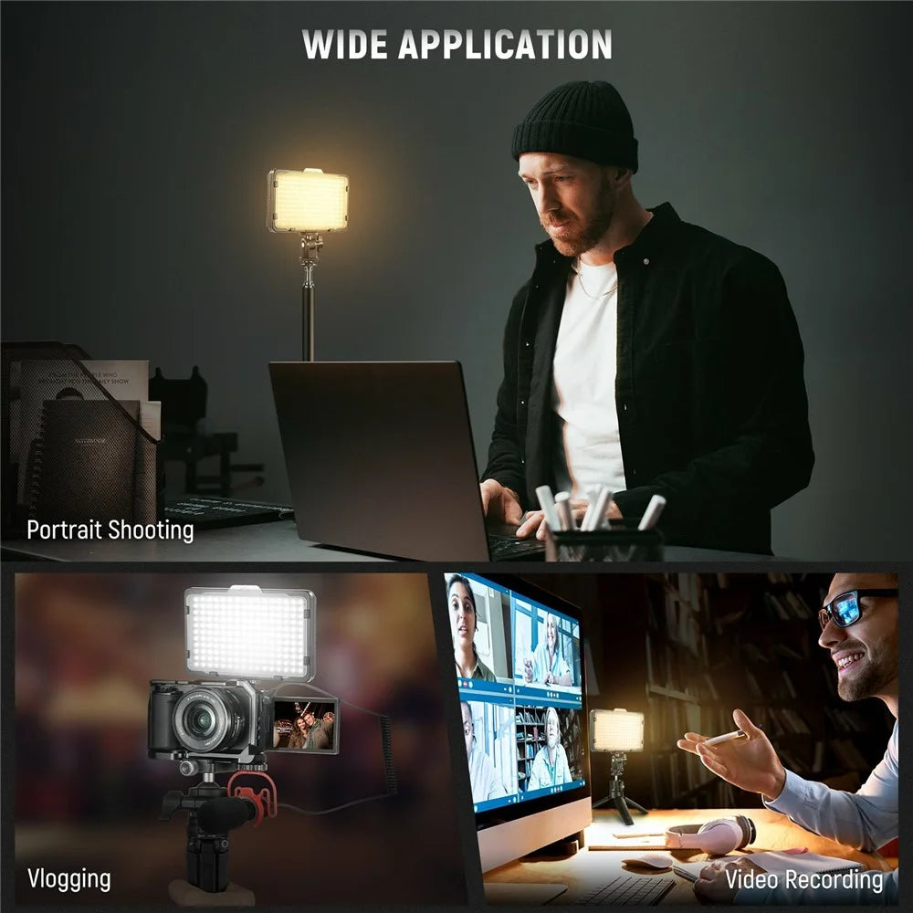 NEEWER CN-160 Dimmable 160-LED Ultra High Power Panel Digital Camera  /  Camcorder Video Light - 4