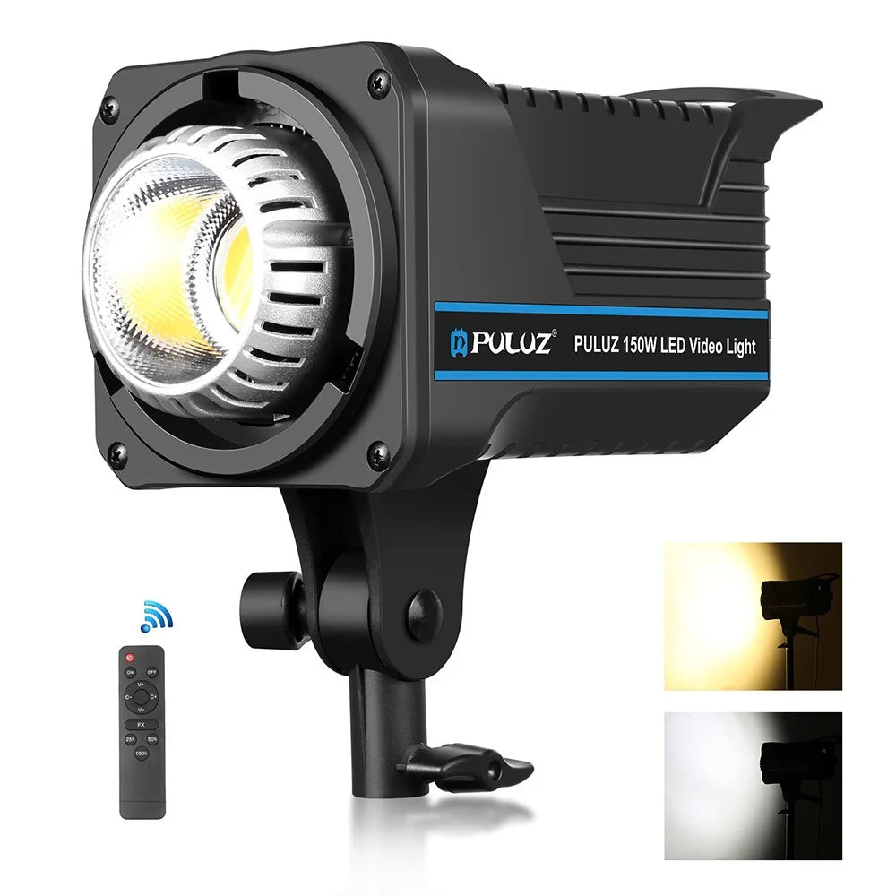 PULUZ PU3061 220V 120W LED Photographic Light Dual Color Temperature Photo Studio Fill Light with Remote Control - UK Plug - 1