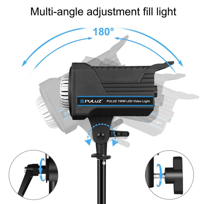 PULUZ PU3061 220V 120W LED Photographic Light Dual Color Temperature Photo Studio Fill Light with Remote Control - UK Plug - 6
