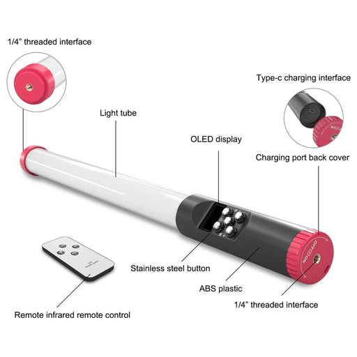 PULUZ PU3550 Waterproof Photographic Light RGB Diving Stick Light with Remote Controller - 2
