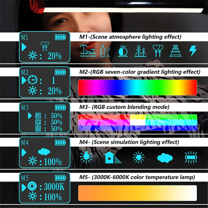 PULUZ PU3550 Waterproof Photographic Light RGB Diving Stick Light with Remote Controller - 4