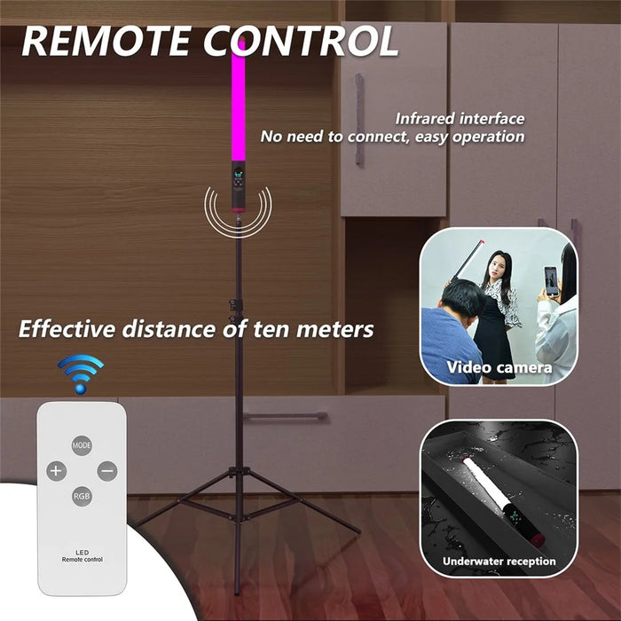 PULUZ PU3550 Waterproof Photographic Light RGB Diving Stick Light with Remote Controller - 6