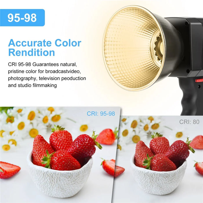 PULUZ PU4119B 60W COB Handheld Photography Vlog Light Video Recording Dual Color Temperature Fill Light - 6