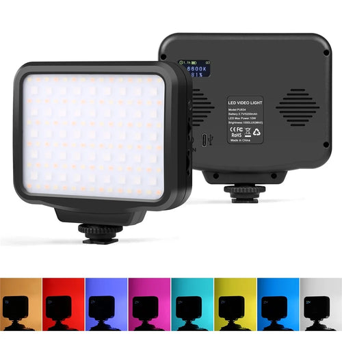 PULUZ PU634 RGB Photography Lamp Skin Beauty Live Streaming LED Fill Light for Camera Phone - 1
