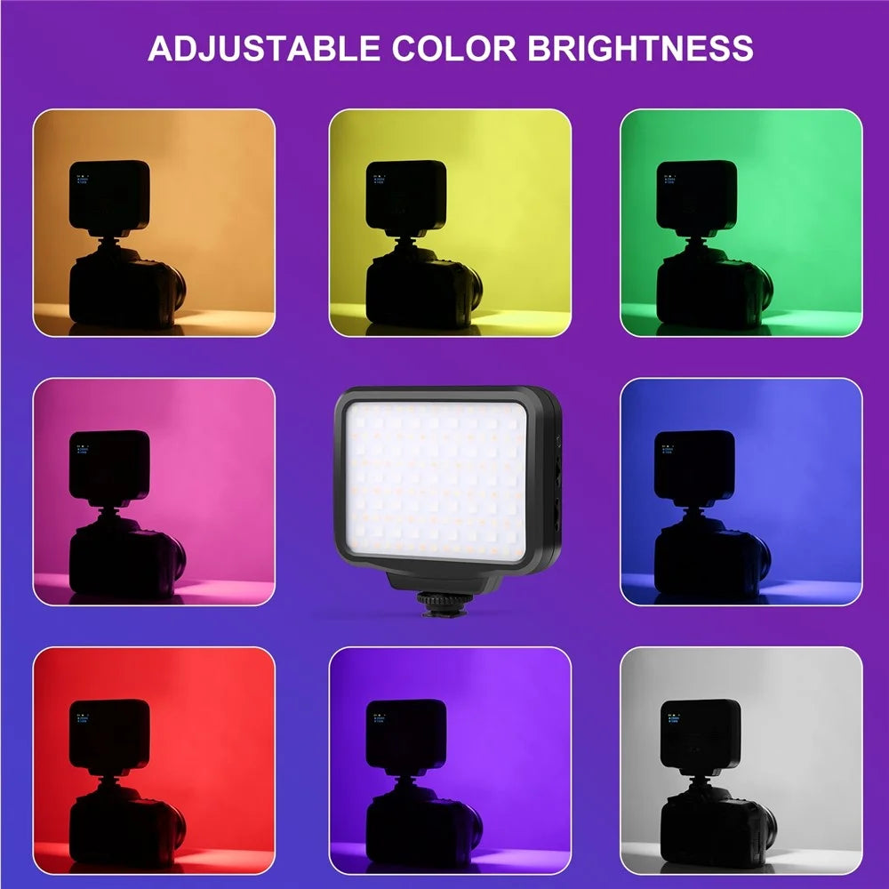 PULUZ PU634 RGB Photography Lamp Skin Beauty Live Streaming LED Fill Light for Camera Phone - 4