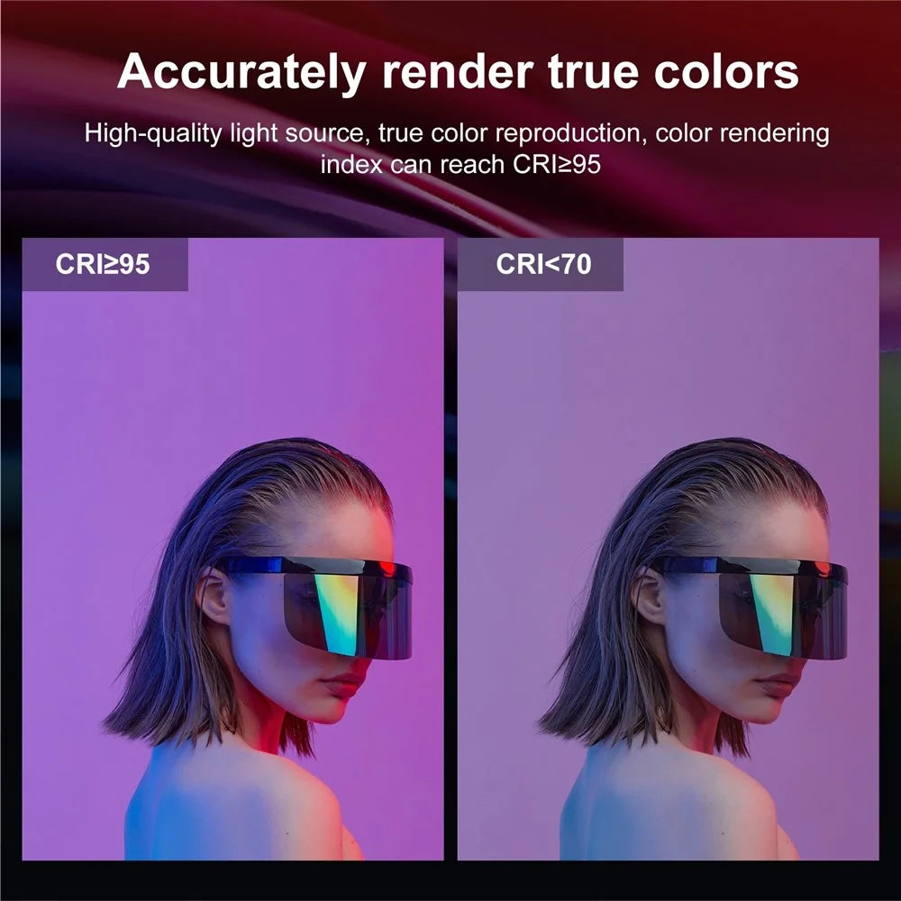 PULUZ PU634 RGB Photography Lamp Skin Beauty Live Streaming LED Fill Light for Camera Phone - 6