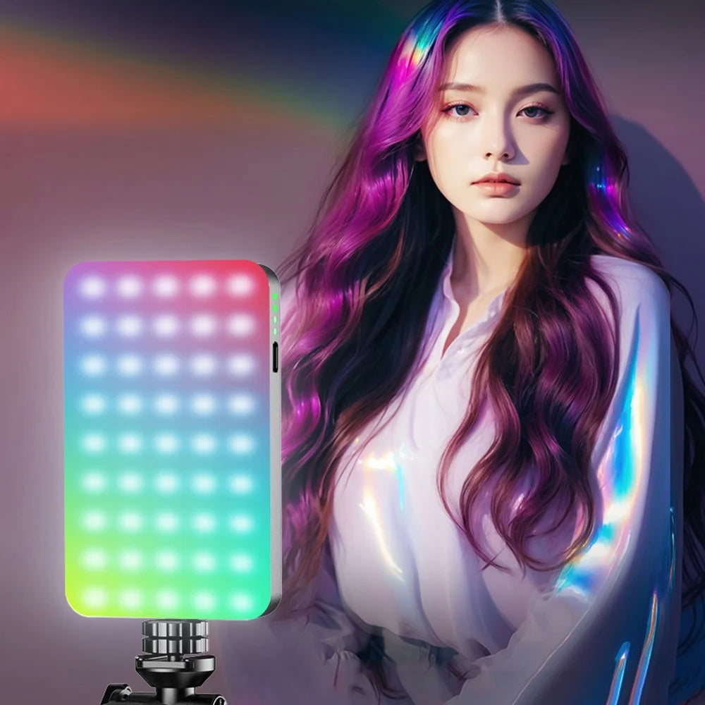 D10S 10 Dynamic Effects Pocket Light 180 Degree Adjustable RGB LED Fill Light - 4