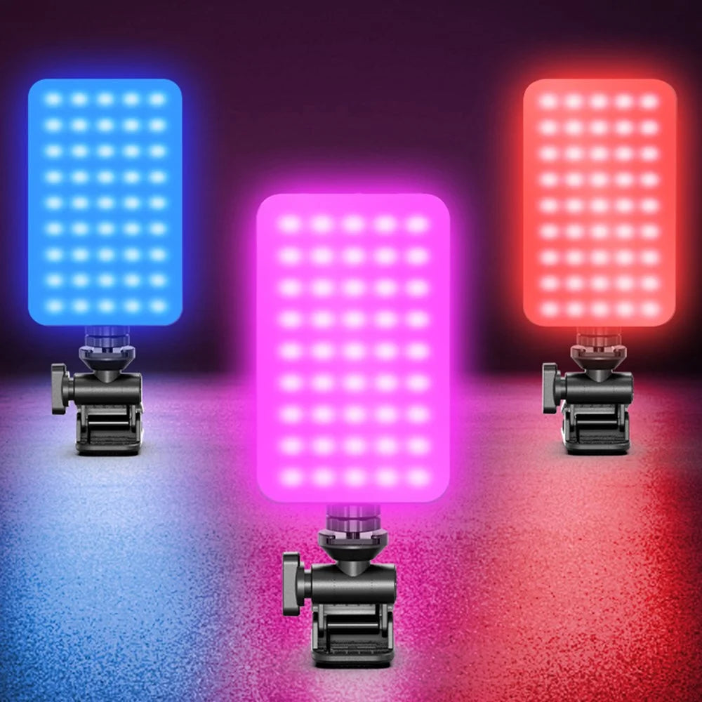 D10S 10 Dynamic Effects Pocket Light 180 Degree Adjustable RGB LED Fill Light - 7