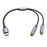 25cm Type-C to 3.5mm Audio Splitter Cable Headphone Adapter for Smartphone Computer - 1