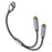 25cm Type-C to 3.5mm Audio Splitter Cable Headphone Adapter for Smartphone Computer - 3