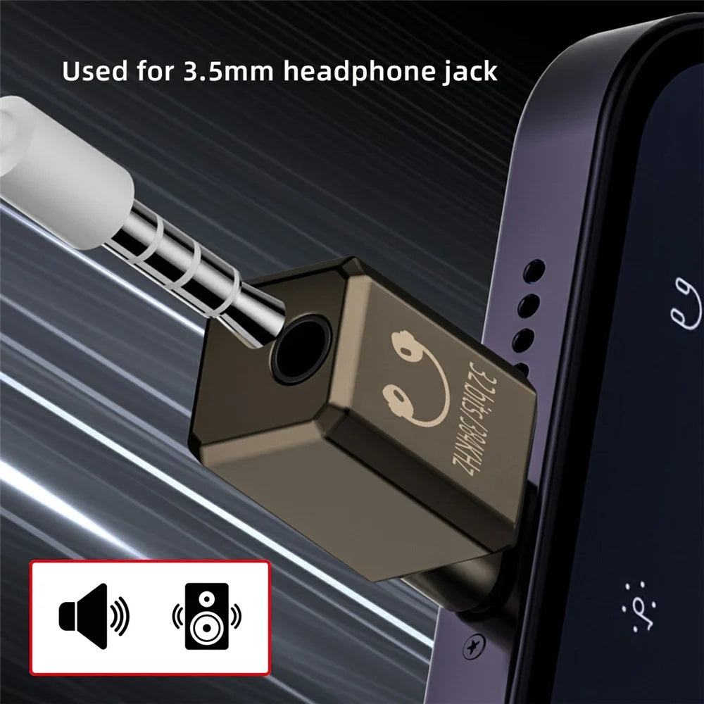 UC-075-DA USB-C to 3.5mm DAC Audio Adapter 384kHz KT02H20 Chip Aluminum Alloy Converter for Laptop / Tablet / Phone - 5
