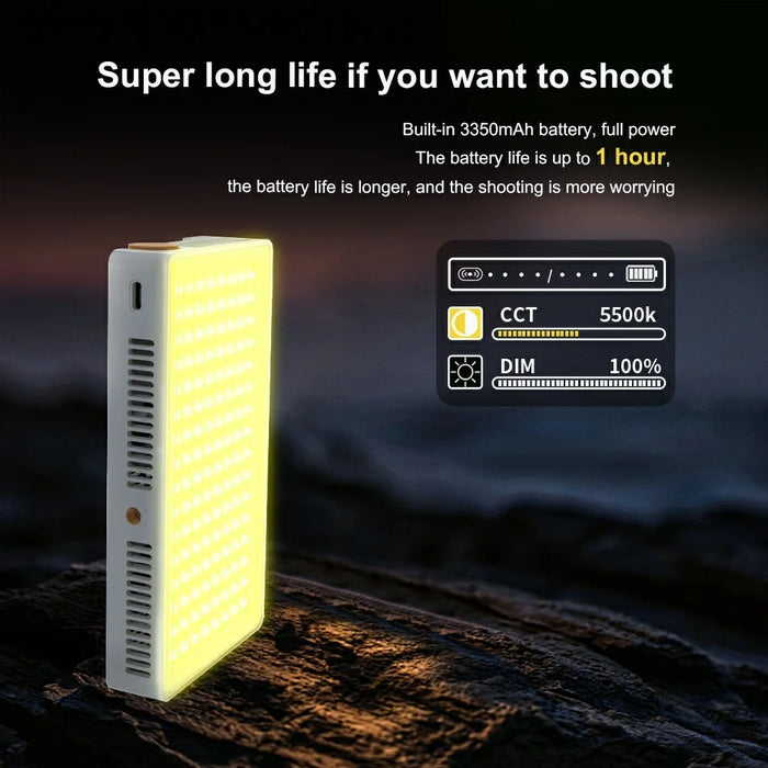 PB25R Video Conference Live Streaming Portable RGB LED Light Selfie Photography Pocket Fill Light - 3