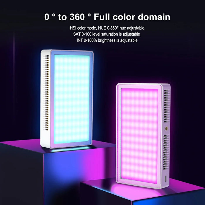 PB25R Video Conference Live Streaming Portable RGB LED Light Selfie Photography Pocket Fill Light - 4