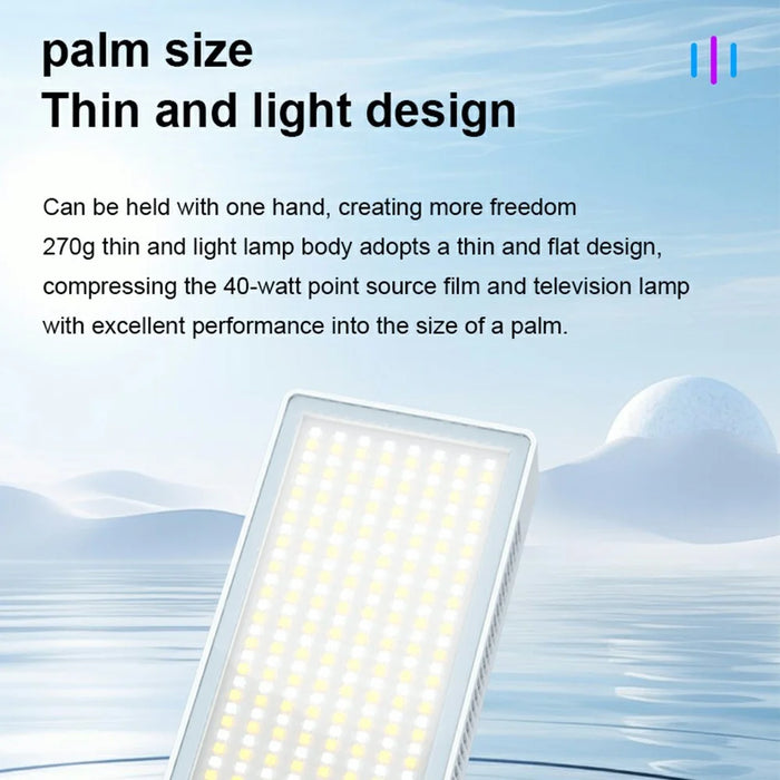 PB40R Portable RGB LED Video Light Pocket Photography Fill Light for Video Conference Live Streaming Vlogging - 4