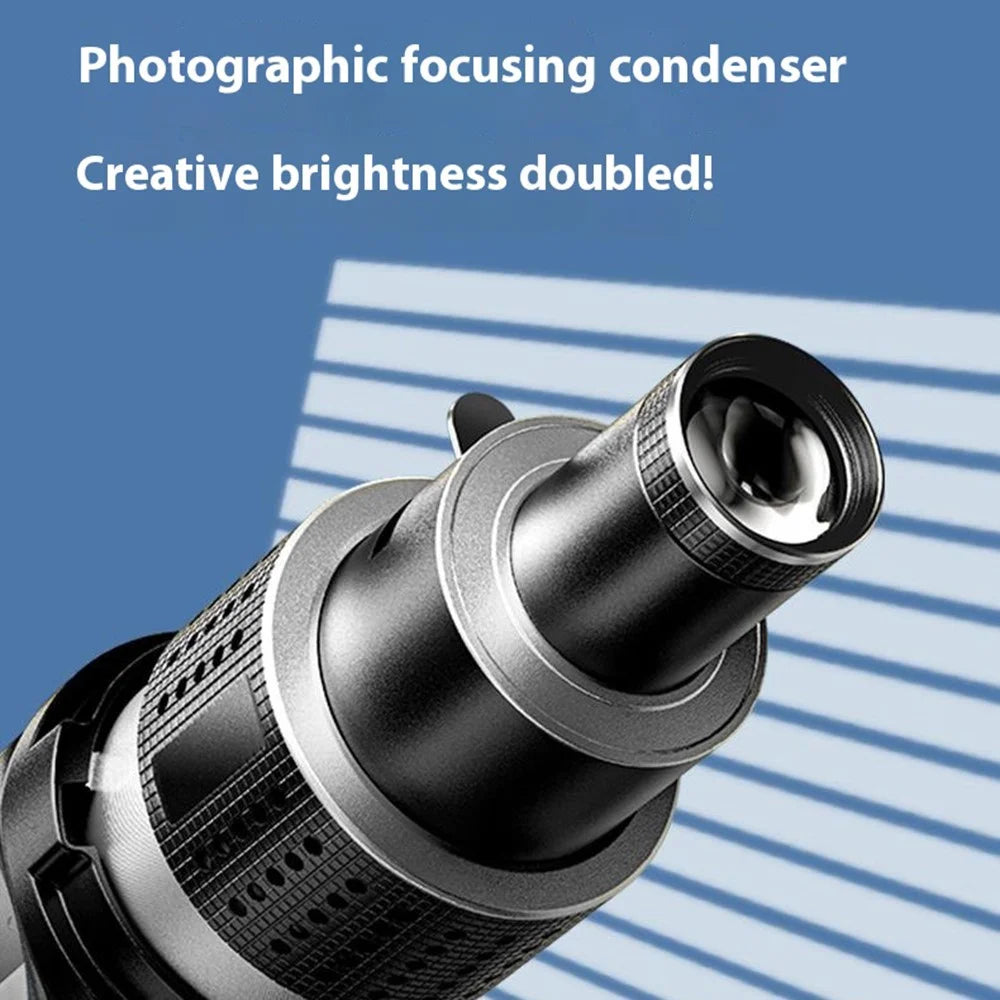 MM-06Pro Photography Condenser 25 Gobo Set LED Optical Spotlight Tube for Godox Jinbei Aputure Bowens Mount - 6