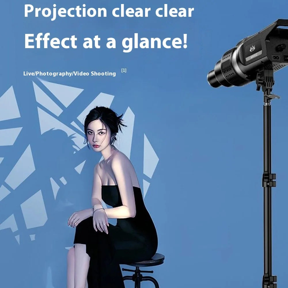 MM-06Pro Photography Condenser 35 Gobo Set LED Optical Spotlight Tube for Godox Jinbei Aputure Bowens Mount - 4
