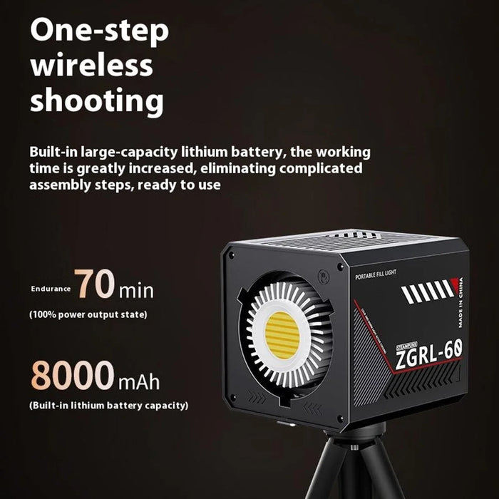 ZGRL60 Handheld LED Video Light High Power Fill Light Professional Photography Video Shooting Stage Light - 5
