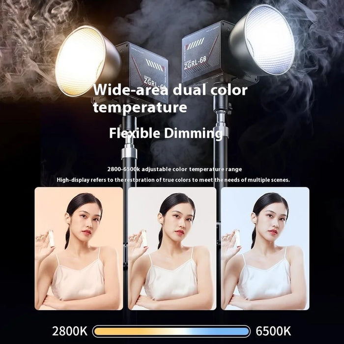 ZGRL60 Handheld LED Video Light High Power Fill Light Professional Photography Video Shooting Stage Light - 7