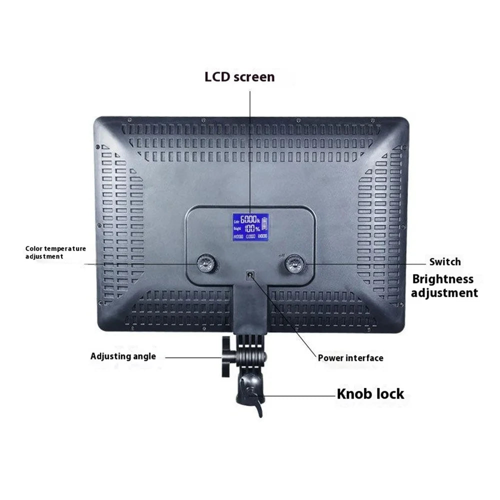 A111 LED Photography Light Panel Fill Light Live Streaming Video Soft Light - EU Plug - 3