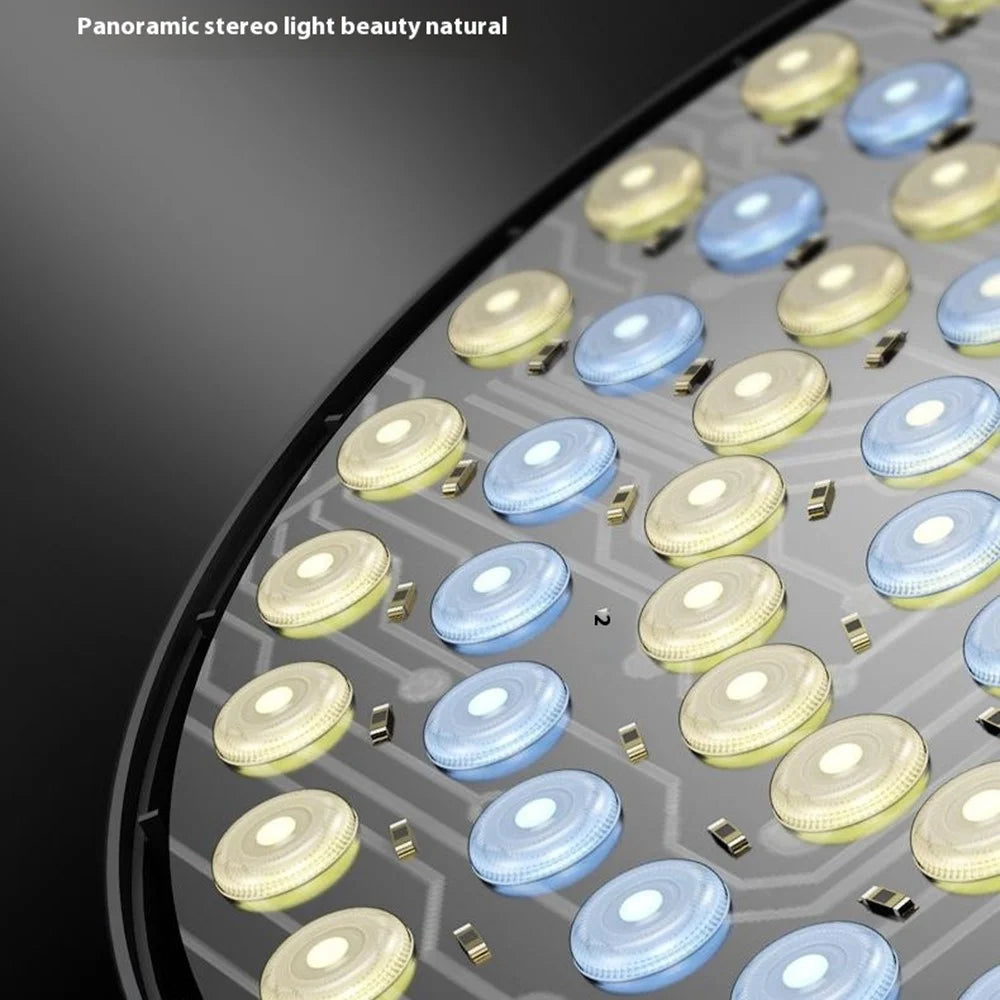 M666 14 Inch Dimmable LED Round Panel Light Jewelry Food Still Life Photography Fill Light - EU Plug - 4