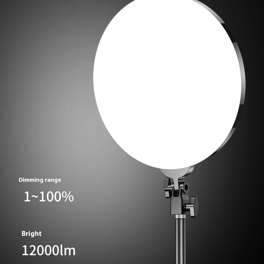 M666 14 Inch Dimmable LED Round Panel Light Jewelry Food Still Life Photography Fill Light - EU Plug - 6