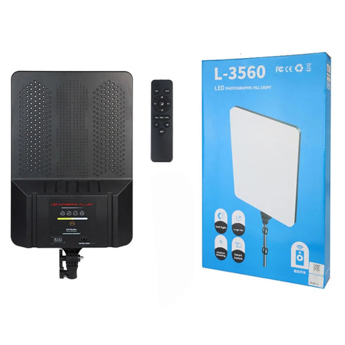 L-3560 24 Inch Fill Light Photography LED Panel Dimmable Light for Streaming / Vlogging / Video Recording - 1